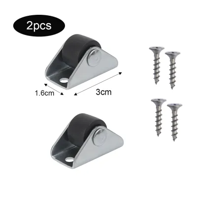 5Pcs Small Furniture Caster Wheels Low Profile Plastic Rolling Castor Wheels Rigid Silent Movable Caster for Cart Drawer