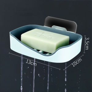 กล่องวางสบู่ Soap box ที่วางสบู่ Soap holder ที่วางสบู่ก้อน ติดผนังในห้องน้ำ มีถาดรอง ที่วางสบู่ติดผนัง ที่วางของ ที่วางของใช้ กล่องสบู่