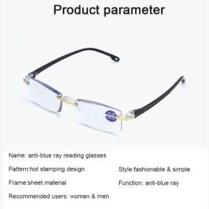 reading glasses for men frame less colour glasses cermin mata