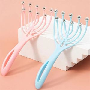Claws Scalp Massager with Rolling Metal Balls Handheld Head Massage Tool for Stress Relaxation