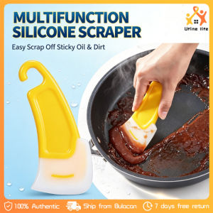 Multi‑Functional Silicone Kitchen Scraper Cleaning Spatula for Removing Grease Food Residue with Hanging Hook Easy To Clean Kitchen Gadget