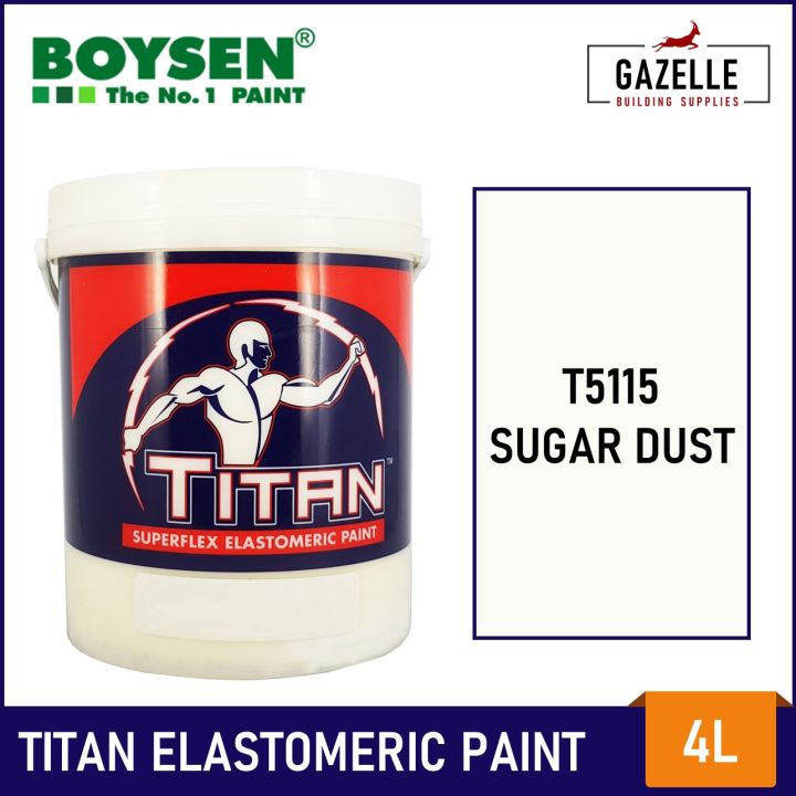 Titan Elastomeric Paint Sugar Dust 4L Lazada PH