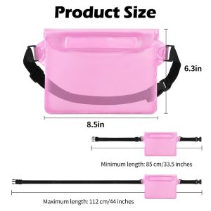 Waterproof Fanny Pack & Diving Universal Waterproof Pouch for Men & Women– Large Size for Outdoor Fishing Rafting Swimming Fits Big Phones