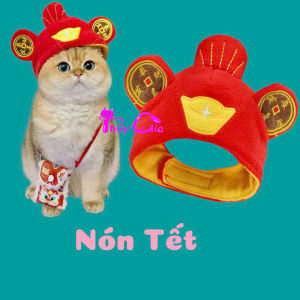 NÓN TẾT CHO CHÓ MÈO