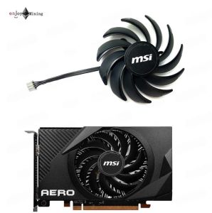 พัดลมการ์ดจอ MSI Radeon RX 6400 4GB AERO ITX Graphics Card Cooling Fan PLA09215S12H