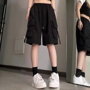 COD  Quần Short Thể Thao Đẹp Trai Nhanh Khô Kiểu Mỹ Mùa Hè Mỏng Nam Nữ Rộng Rãi ỐNg RộNg Ống Đứng  Sem