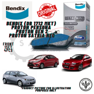 PROTON PERSONA / PROTON GEN 2 / PROTON SATRIA NEO FRONT BENDIX METAL KING TITANIUM BRAKE PAD