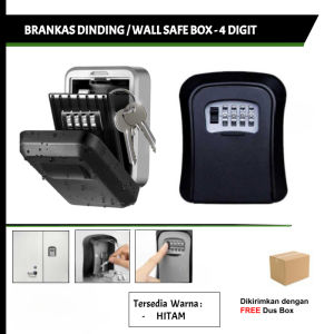 Brankas Dinding 4 Digit Password / Wall Safe Box 4 Digit Password / Key Box