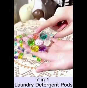 7-in-1 Laundry Pods – Easy Use Strong Cleaning Softening Odor Removal & Long-Lasting Freshness