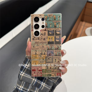 New Phone Case Samsung Galaxy S25 S24 S23 S22 S21 + Ultra FE Plus 5G Hot Classic Trendy Fashion Puzzle Snoopy Casing Anti-fall Transparent Soft Back Cover 2025
