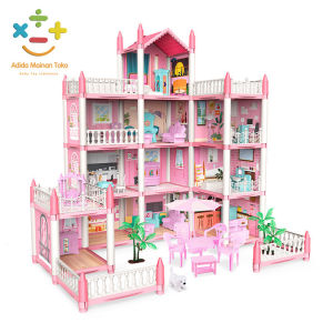 Mainan Anak Perempuan Princess Castle Mainan Rumah Boneka Edukasi Perempuan