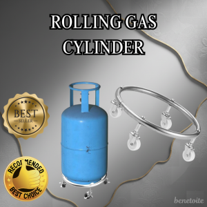 BEST SELLER HEAVY WEIGHT CIRCULAR STAINLESS ROLLING SUPPORT FOR GAS TANK | Universal Swivel Caster Wheel Base Mobile Gas Cylinder Dolly Portable Plant Caddy Metal Propane Tank Mover Sturdy Furniture Platform Round Hardware Utility Frame High Quality