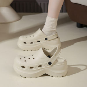 [Free Shipping] Puff 2026 New Summer CoupleS Clogs Thick-Soled Non-Slip Sandals Beach Shoes Puff Clogs