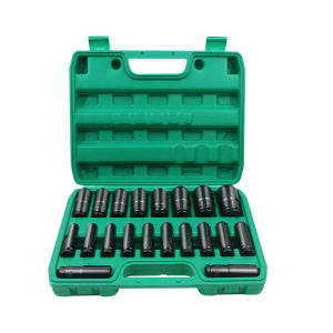 20PCS Impact Socket Set 10Pcs 1/2 Inch 8-24MM Extension Impact Socket Nut Perbaikan Alat