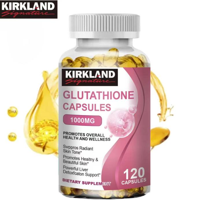 manfaat glutathione kapsul KIRKLAND Glutathione Capsules 1000mg Powerful Whitening Reduce Dull Skin  Supplement Antioxidant Anti-Aging Detox Glutathione Kapsul 500Mg Pemutih  Kuat Mengurangi Suplemen Kulit Kusam Antioksidan Detoks Anti Penuaan -120  Kapsul - Lazada