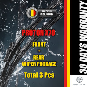 Proton X70 Wiper FRONT REAR MADE IN BELGIUM 24" + 17" Front Wiper Blades SHENZO