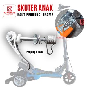 RMB Skuter Anak Baut QR Otoped Pedal Injak untuk 8 tahun ke atas desain uniseks aktivitas luar ruangan meningkatkan keterampilan motorik dan koordinasi