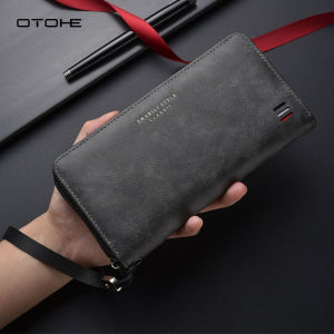 OTOHE Mens Short Wallet Soft PU Short Wallet Multi-Functional Wallet Retro Large Capacity Purse Multi-Card Position ID Credit Cards Holders Coin Pouch PU Leather Coin Bag Business Wallets