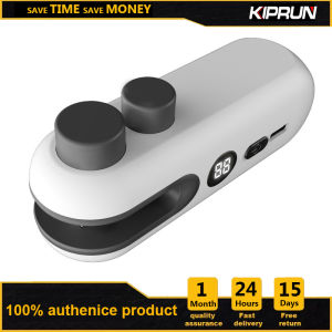 KIPRUN Food Bag Sealing Machine 2 In 1 Mini Bag Sealer Hand Pressure Snack Plastic Bag Sealing Machine USB Rechargeable