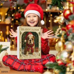 [COD] ZNPNXN Dog Advent Calendar 2025 2D Acrylic Dog Pendant Christmas Tree Decor 24 Days Christmas Countdown Calendar Gift For Dog Lovers