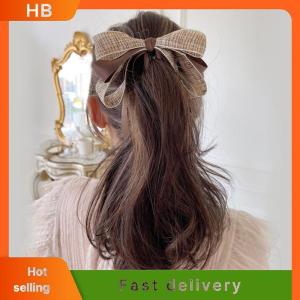 HB 2022 New Ribbon Bow Banana Clip Cute Pearl Hair Pins Barrette Women Hair Accessories Fashion Solid Color Elegant Hair Claw