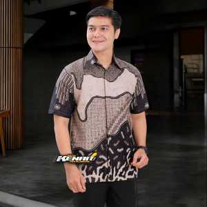 Kemeja Batik Pria Lengan Pendek Premium Size M L XL XXL Kode 009 Reguler Fit