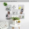 (Chọn Màu) 1 Khung Hình Lưới Sắt Treo Ảnh Hình Nghệ Thuật Trang Trí Decor Nhà Phòng Ngủ. 