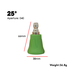 1/4 Inch Nozzle Spray Sprayer Gun / Nosel Pencuci Tekanan Hijau 25 Derajat Dengan Cover
