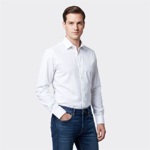 Áo Sơ Mi Trắng Nam Aristino Bamboo ALSR08 dáng slimfit