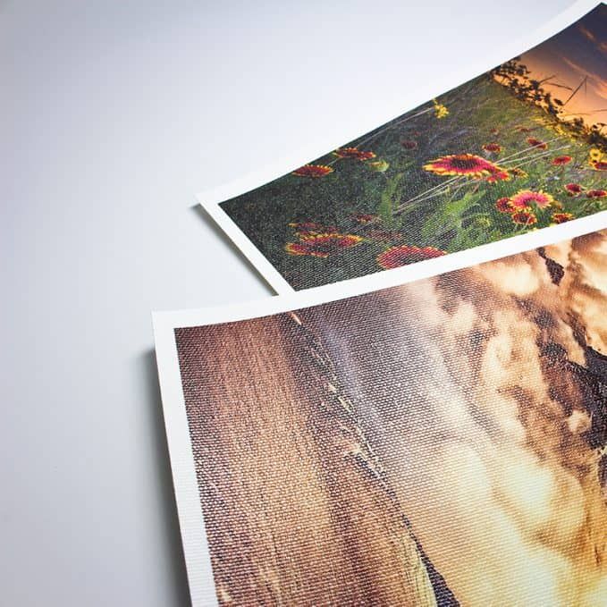 Canvas Photo Print 260gsm Resin Coated A4 size