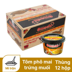 Mì trộn OMACHI xốt tôm phô mai trứng muối tô 105g
