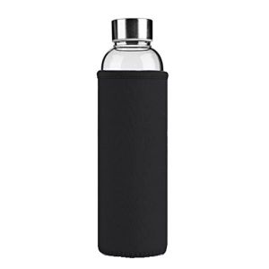 Tea Glass Water Bottle Healthy Drinking Water With Sleeve 550ml