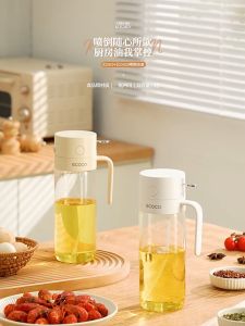 SyokSyok ECOCO Oil Dispenser Bottle Spray Pour 2in1 Kitchen Glass Oil Sprayer Leakproof Cooking Oil Bottle