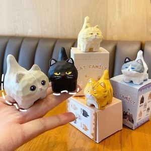 Đồ Trang Trí Động Vật Mèo Họ Đứng Dễ Thương Và Sáng Tạo Nhựa Các Bức Tượng Nhỏ Đồ Nội Thất Nhà Ô Tô Để Bàn Trang Trí