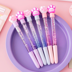 Creative Oil Quicksand 0.5mm Gel Pen Fairy Wand Cartoon Magic Colorful Unicorn Stationery Office Exam Writing Drawing