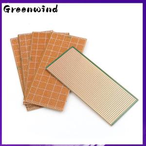 【Greenwind】 5 Pcs 6.5x14.5cm Stripboard Veroboard Uncut PCB Platine Single Side Circuit Board