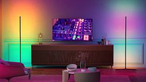 RGB Dream Color Floor Lamp with Music Sync Modern 16 Million Color Changing Standing Mood Light For Bedroom Living Room