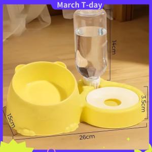 March 1pcs màu xanh Pet Dog Cat Bát đài phun nước tự động thực phẩm nước trung chuyển container cho mèo chó uống Pet bài viết