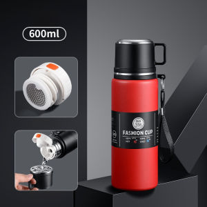 48H Long-Lasting Insulated Flask Thermal Food Jar Large Capacity Double Lid Design