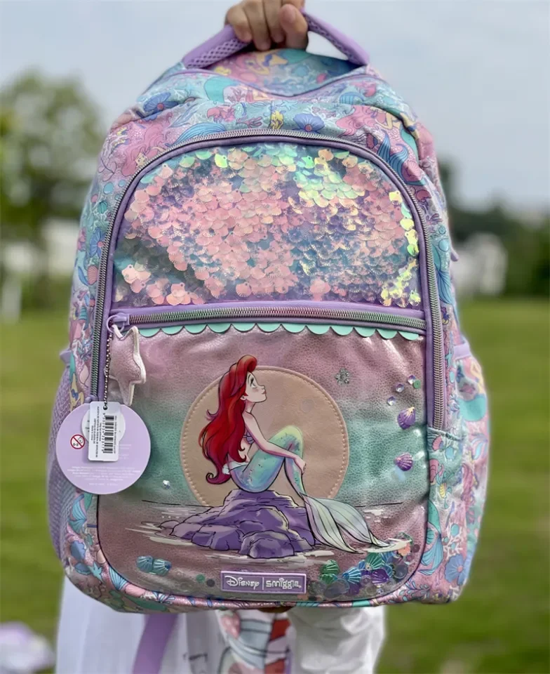 READY STOCK ORIGINAL Smiggle Backpack mermaid princess Ariel shcoolbag student boy and girl bookbag Lazada Singapore