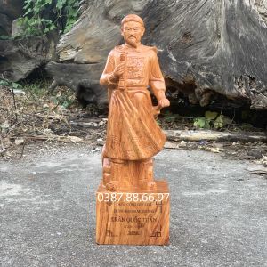 Tượng trần quốc tuấn gỗ hương cao từ 20--60cm cực đẹp sắc nét