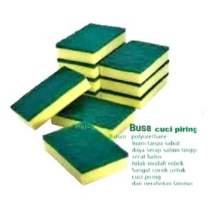 Busa Cuci Piring 2 Sisi Ukuran Besar Sabut Spons