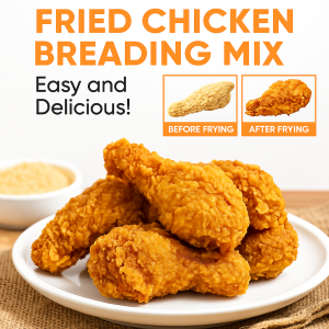 Crispy and non-greasy crispy fried chicken with powder coating for men and women families and adults who pursue delicious food. Crispy on the outside and tender on the inside. Convenient fast and fragrant.