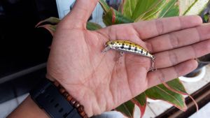 Umpan Minnow Lure Sinking 5gr Lime Light: 1 Pcs
