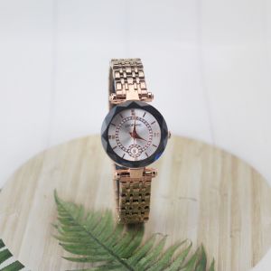 Jam tangan Wanita Leopard 3326L tali rantai analog tanggal aktif original