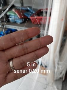 Jaring Ikan Siap Pakai tinggi ½m (setengah meter) Panjang 50m pemberat timah jaring ikan murah jaring pukat jaring kambangan