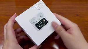 7ZL A9 Pro Earphones Wireless Bluetooth 5.4 Headset ANC Noise Reduction Mic Call Earbuds LED Touch Screen Control Headphone