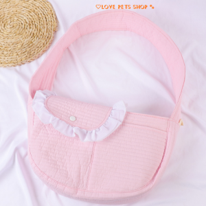Túi vận chuyển Chó Mèo đeo chéo bằng vải Canvas cao cấp - Love Pets Shop