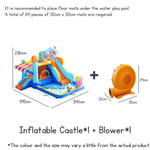 Bouncy Castle Trampoline for Kids Inflatable Jumping Castle Indoor Playground for Kids