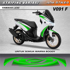 Stiker striping variasi yamaha lexi